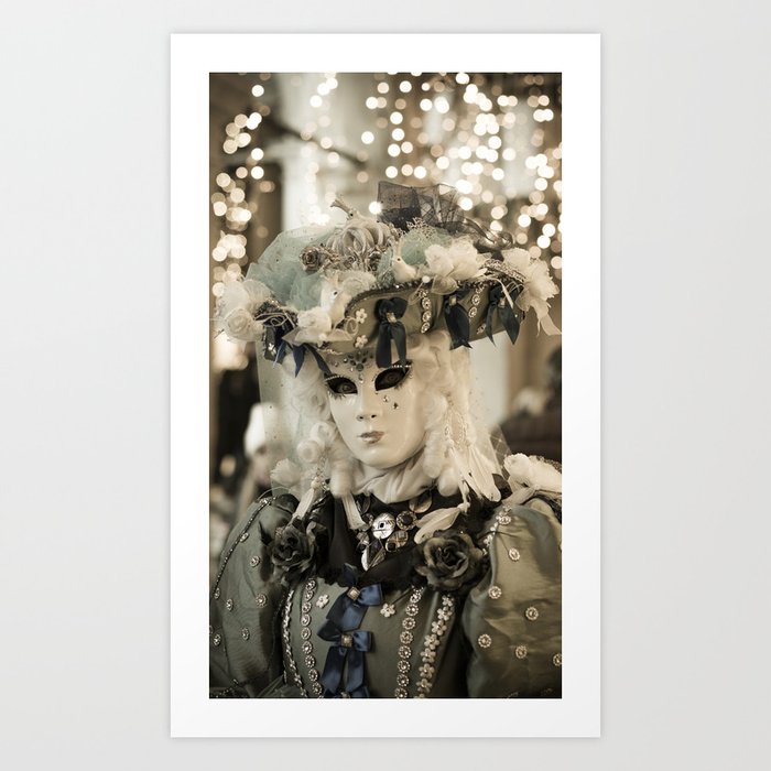 Mask in Venice Italy carnival 2018 Art Print