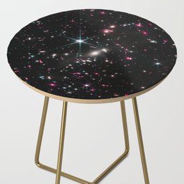 Galaxies of the Universe pink blue Webb Telescope First Image Side Table