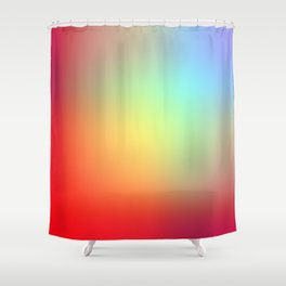 Rainbow Blur Shower Curtain