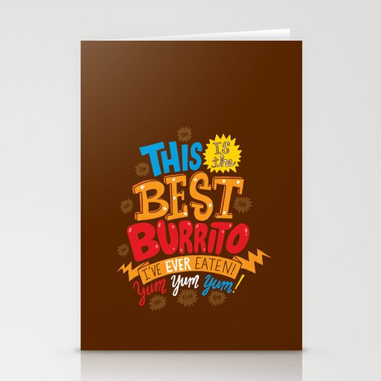 Best Burrito Stationery Cards
