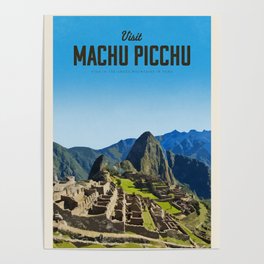 Visit Machu Picchu Poster