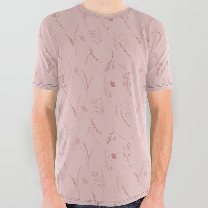 Wildflower [pink] All Over Graphic Tee