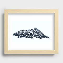 Mt. Crested Butte Recessed Framed Print