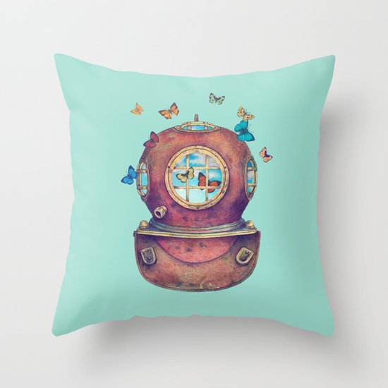 Inner Space Throw Pillow