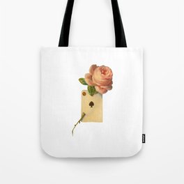 Ace of spades Into a Red Rose Tote Bag