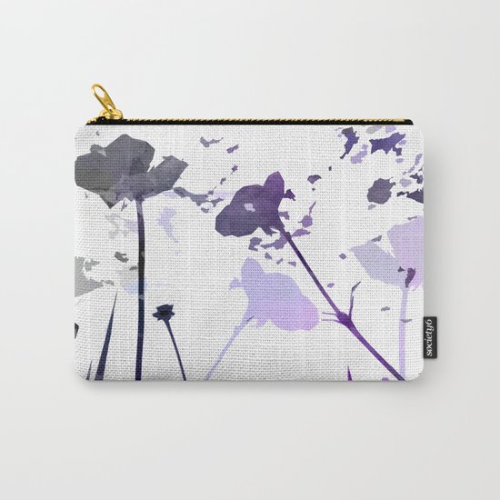 Field of Flowers Indigo Carry-All Pouch