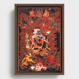 Mahakala Buddhist Protector Brahmarupa Brahmin Framed Canvas