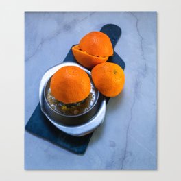 Orange juice Canvas Print
