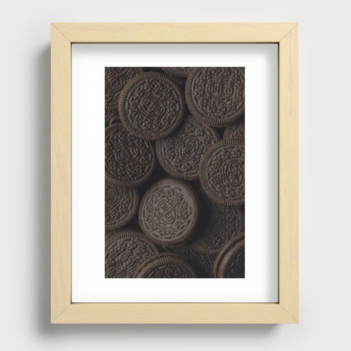 Delicious Chocolate Cookies Recessed Framed Print
