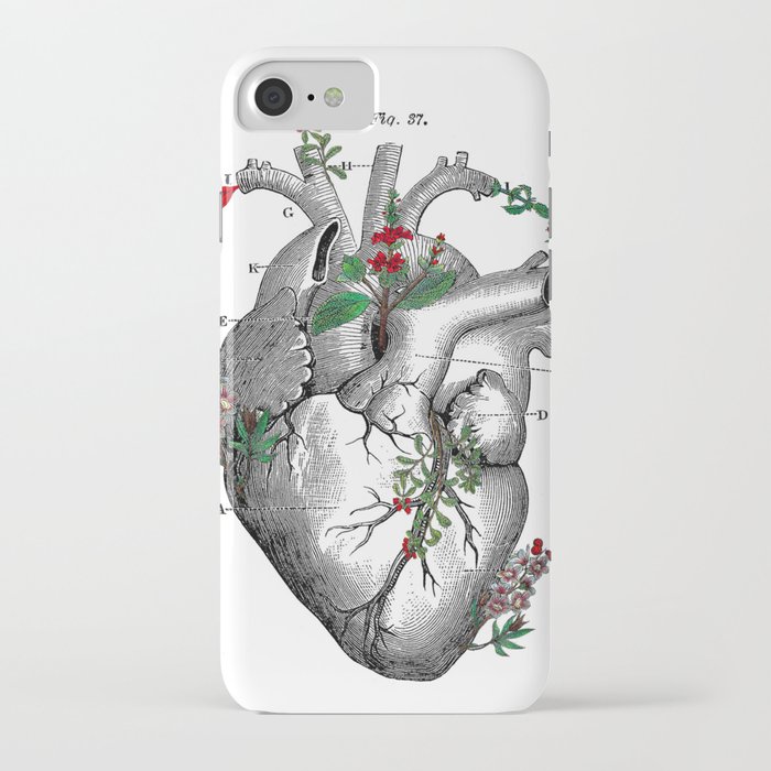 Botanic heart iPhone Case
