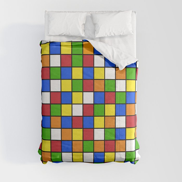 Rubik's cube Pattern Comforter
