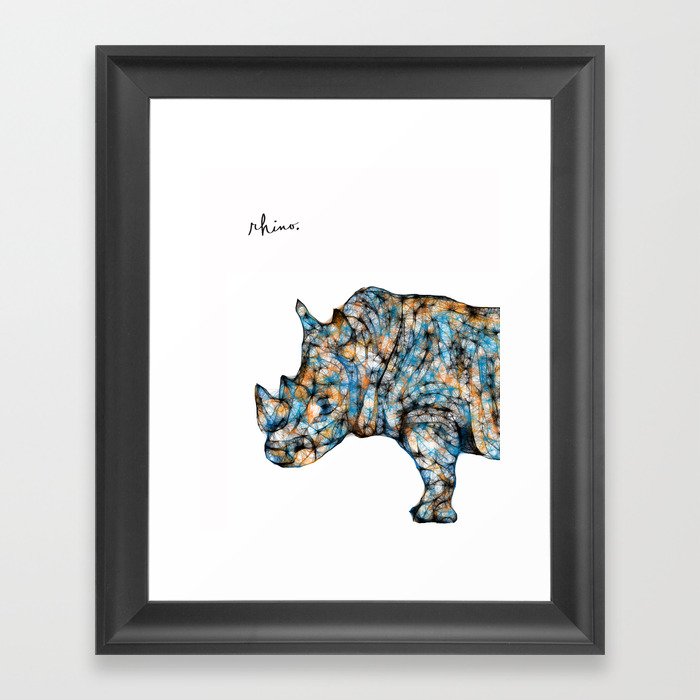 Rhinoceros Framed Art Print