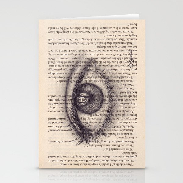 Eye in a Book Stationery Cards