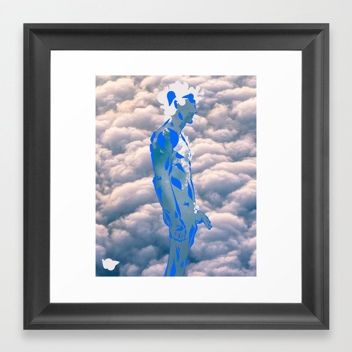 Head in the Clouds Framed Art Print