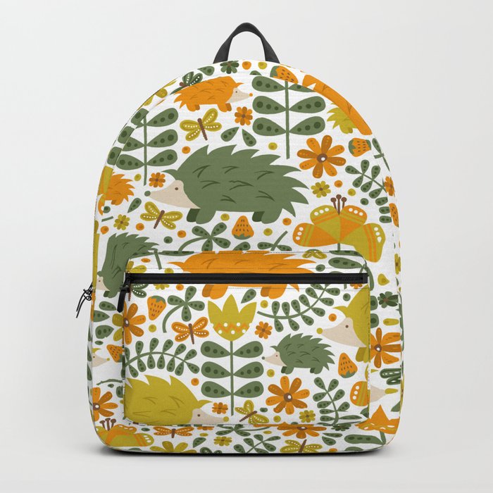 Autumn Hedgehog Forest Backpack