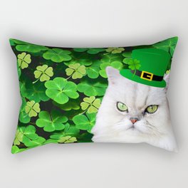 St. Patrick's Day Irish Cat Rectangular Pillow