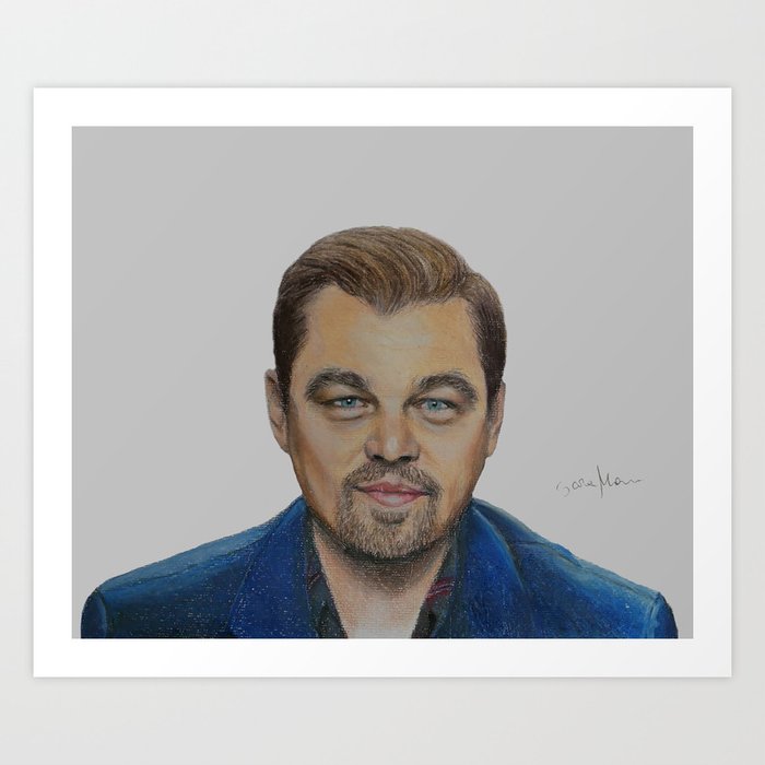 Leonardo Dicaprio Portrait Art Print By Sara Marzi Society6