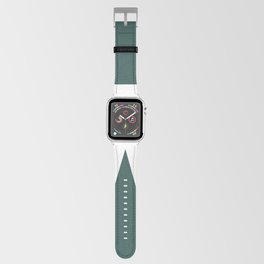 w (White & Dark Green Letter) Apple Watch Band