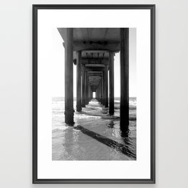 Scripps Pier Framed Art Print
