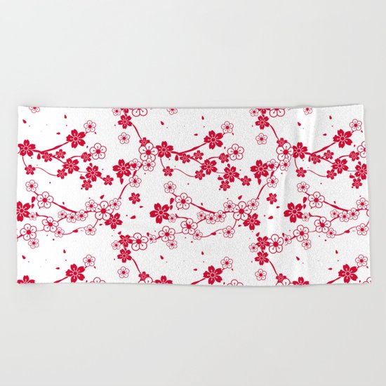 Cherry Pattern Beach Towel