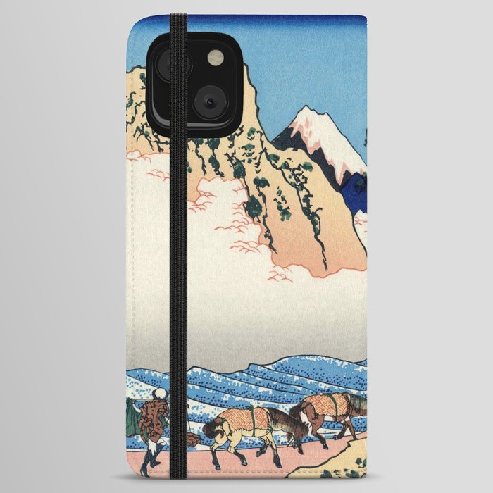 Katsushika Hokusai - View from the Other Side of Fuji from the Minobu River iPhone Wallet Case