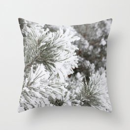 Dressed in Frost Throw Pillow