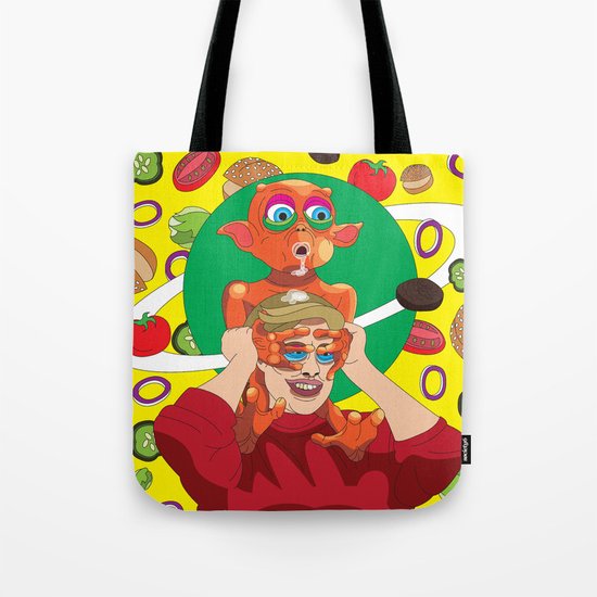 Mysterious Alien Creature. Tote Bag