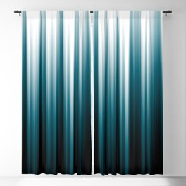Tropical Dark Teal Inspired by 2020 Color Oceanside SW6496 Soft Vertical Blurred Line Pattern Blackout Curtain
