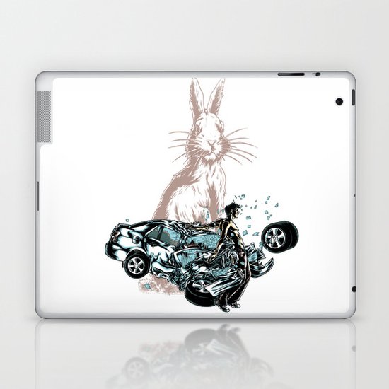 Rabbit In Your Headlights Laptop & iPad Skin