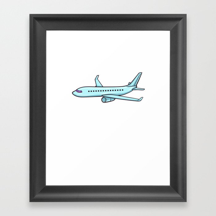 Airplane Pilot Plane Aircraft Flyer Flying Framed Art Print