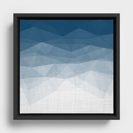 Imperial Topaz - Geometric Triangles Minimalism Framed Canvas