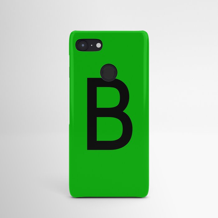 LETTER B (BLACK-GREEN) Android Case