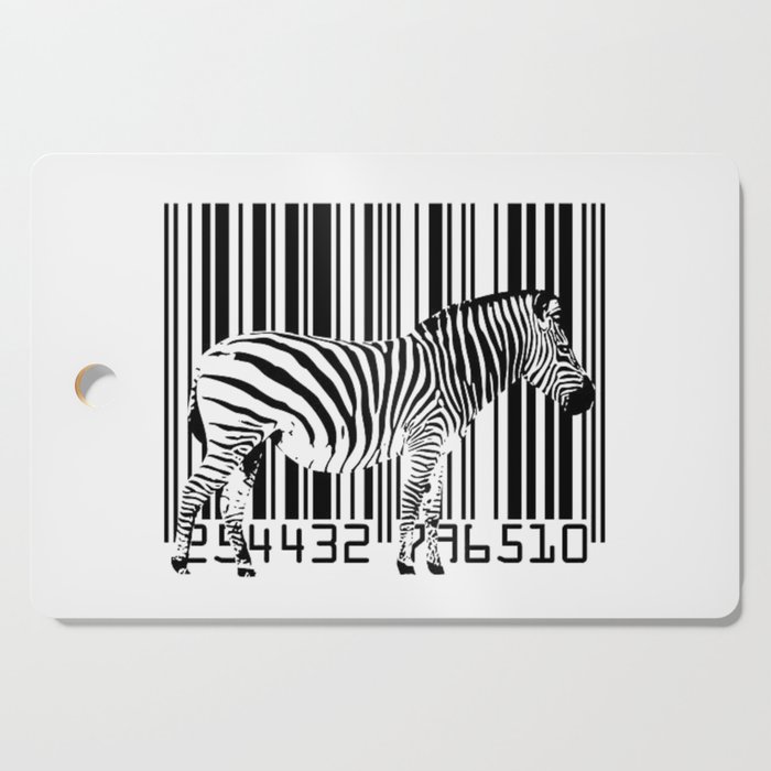 zebra barcode Cutting Board