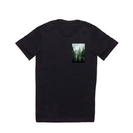 Mountain Morning 2 T Shirt | Watercolor, Tree, Landscape, Curated, Trees, Mountain, Nature, Adventure, Painting, Forest 