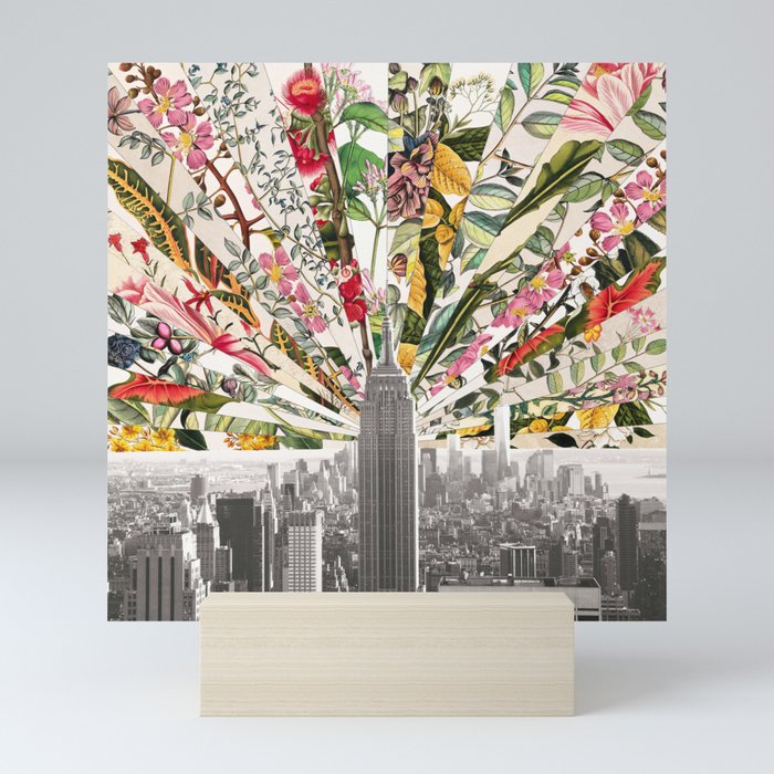 Vintage Blooming New York Mini Art Print