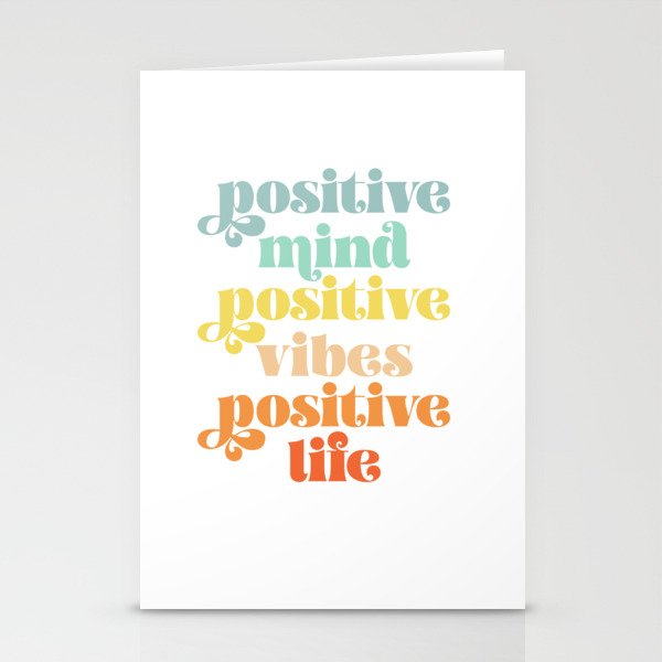 Positive Mind Stationery Cards