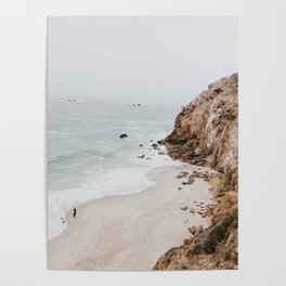 malibu coast / california Poster | Vintage, Wanderlust, Adventure, Nature, Photo, Summer, Seafoam, Color, Island, Minimal 