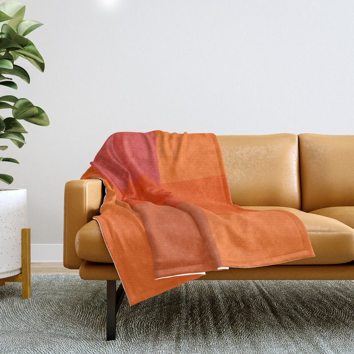 Orange palette Throw Blanket