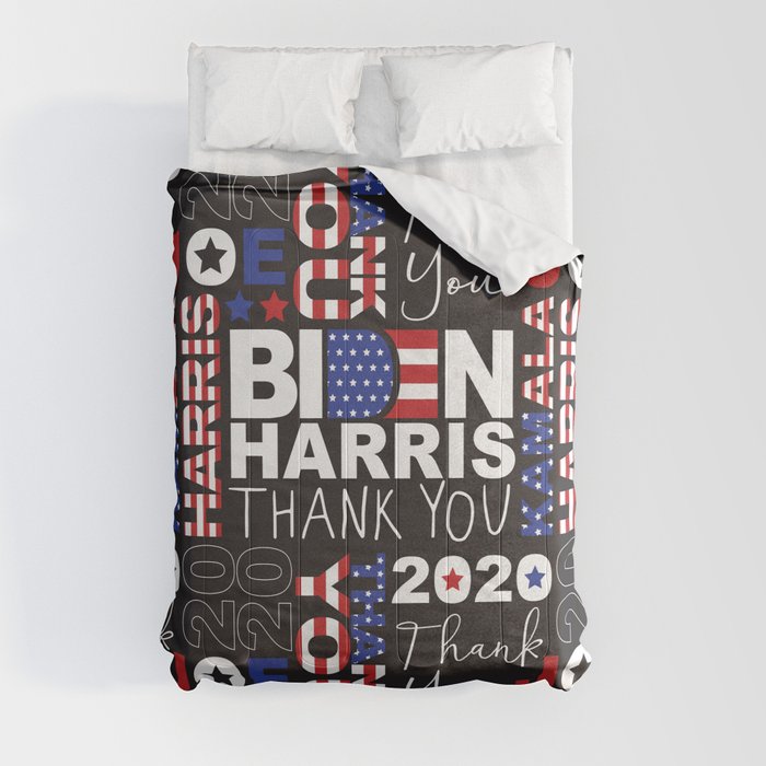 Thank You Joe Biden And Kamala Harris Pattern Comforter