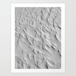 Weathered Snow - 8 Art Print