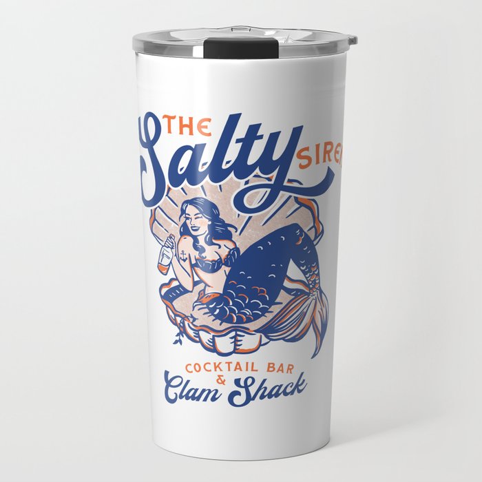 The Salty Siren Cocktail Bar & Clam Shack Travel Mug