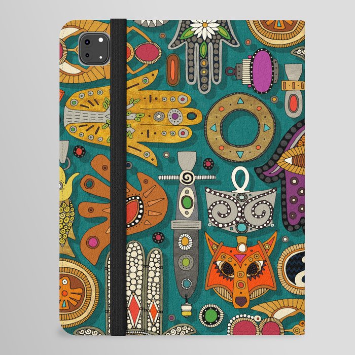 TALISMANS viridian green iPad Folio Case