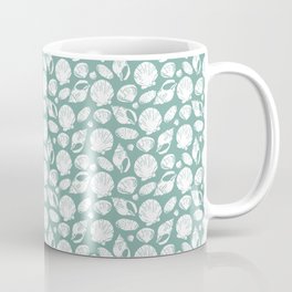 Shells . Teal Coffee Mug