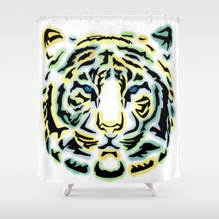 Tribal Tiger Shower Curtain