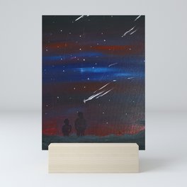 Meteor shower  Mini Art Print