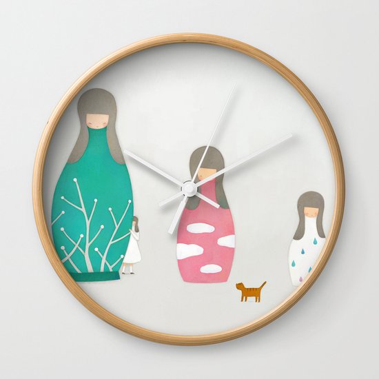 Matryoshka Wall Clock