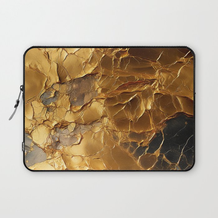 Gold foil surface #11 Laptop Sleeve