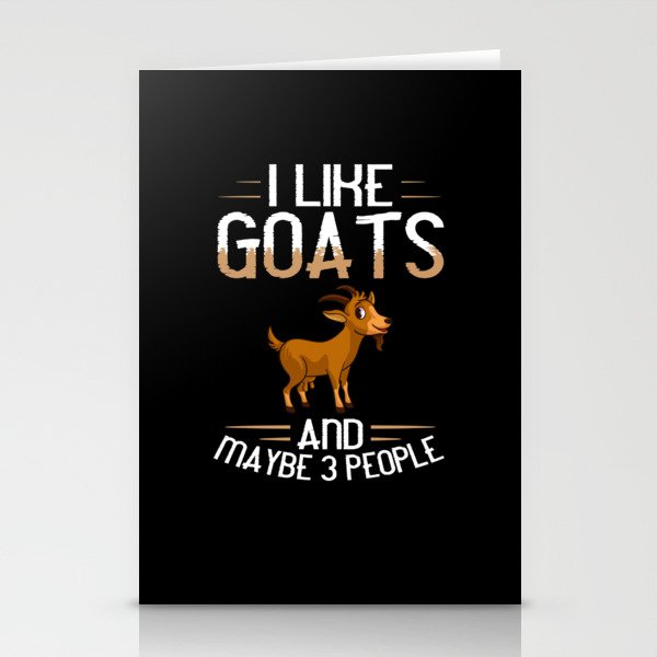 Baby Goat Cute Farmer Mountain Goats Stationery Cards
