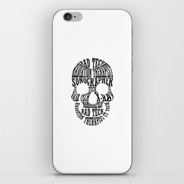 Rad Tech Skull Technologist Xray Radiology Tech iPhone Skin