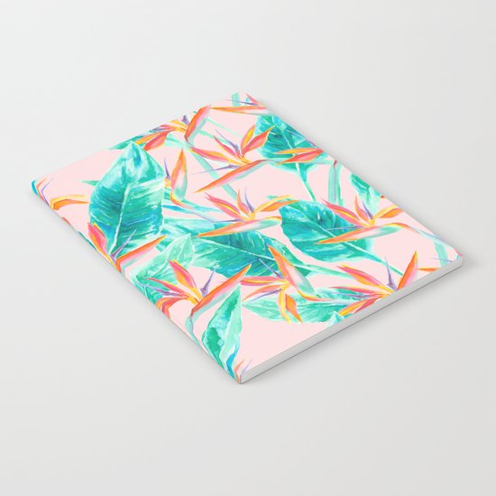 Birds of Paradise Blush Notebook